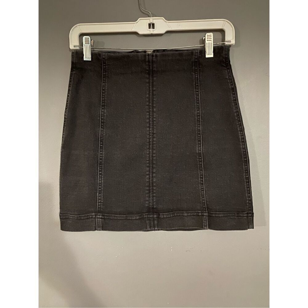 Tinseltown Black Mini Denim Skirt Size 5